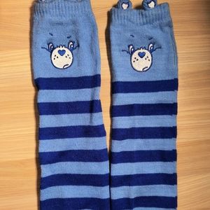 Hot Topic Care Bears Grumpy Bear Stripe Arm Warmers